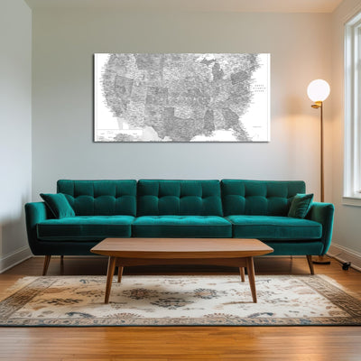 AUTO-MOCKUP ROOM | Grayscale US Map