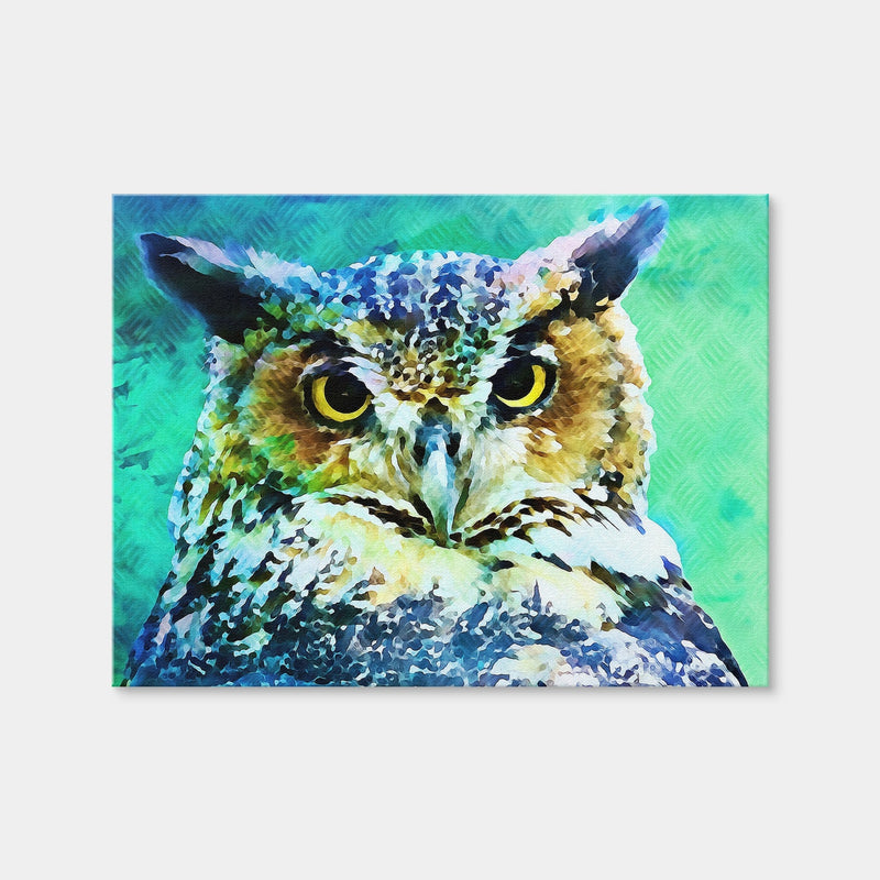 AUTO-MOCKUP WHITE | Great Horned Owl | 1 Piece | Gallery Wrap Canvas | group=4x3