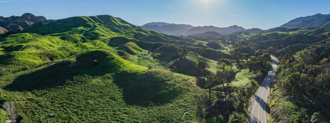 Green Southern California Hills Wall Art