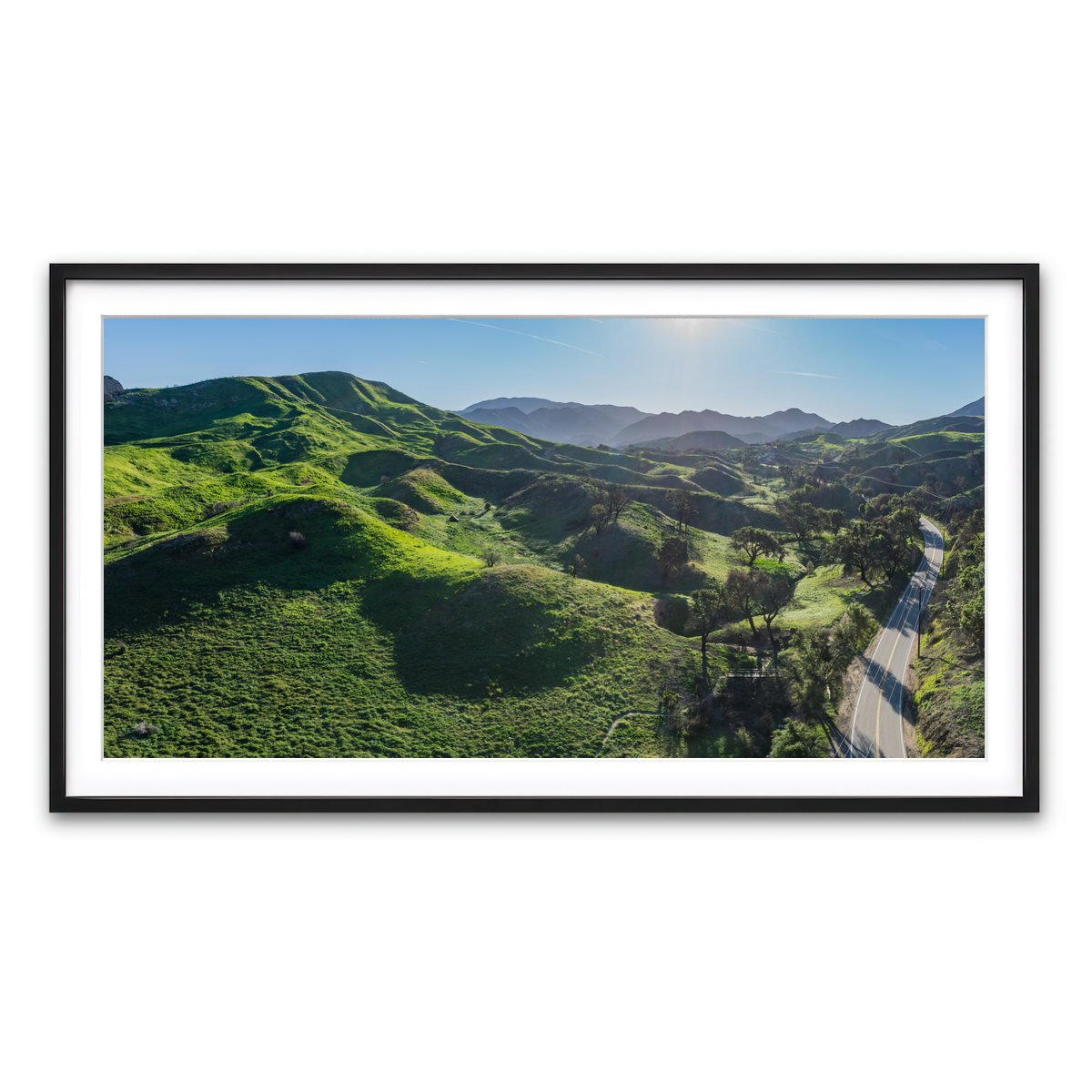 Green Southern California Hills Wall Art
