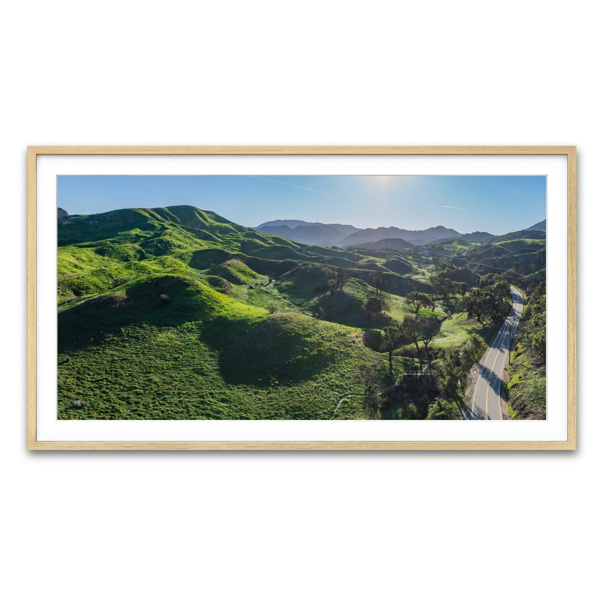 Green Southern California Hills Wall Art