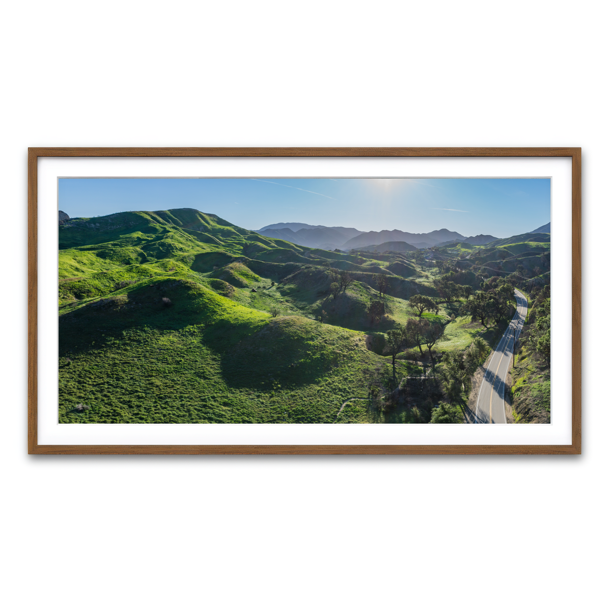 Green Southern California Hills Wall Art