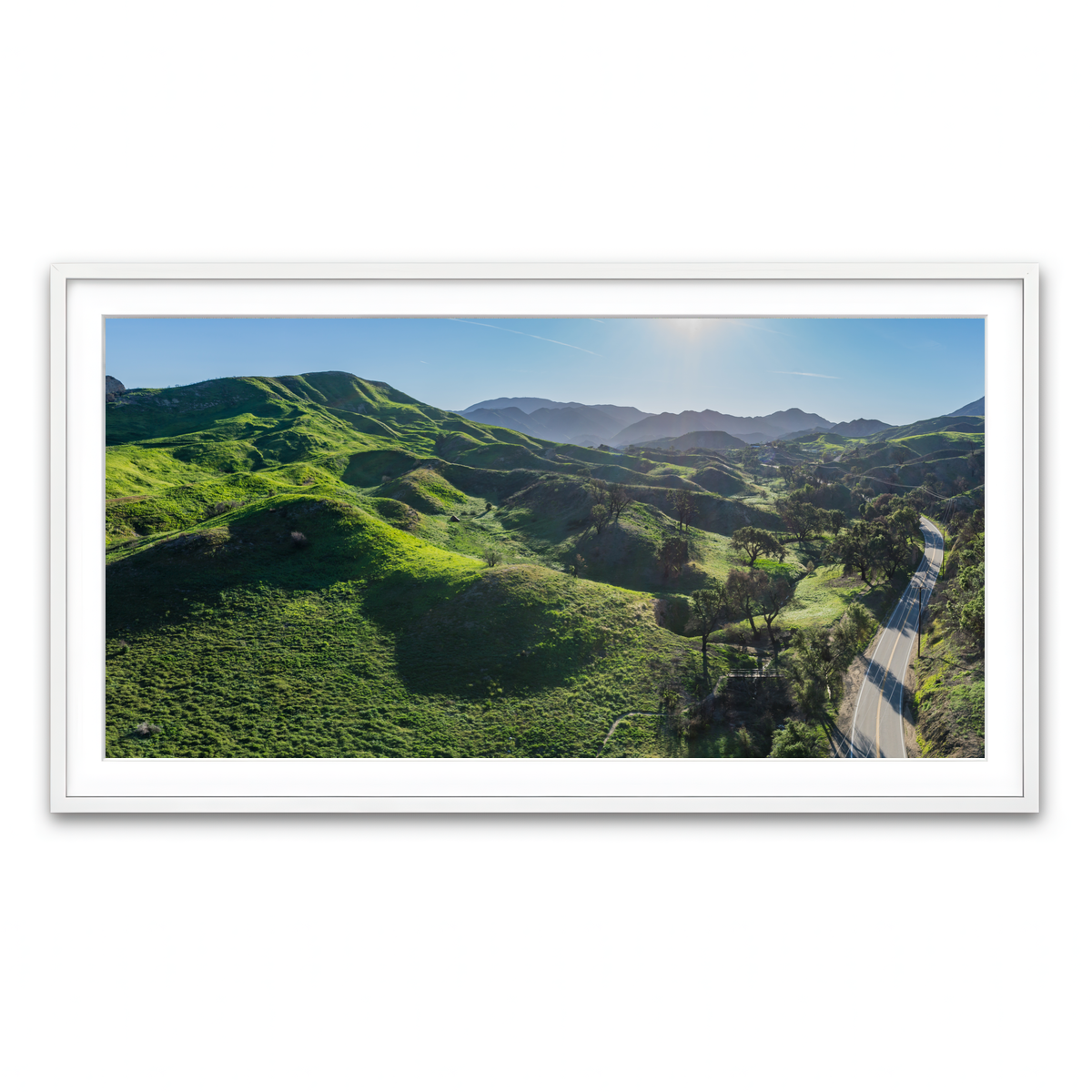 Green Southern California Hills Wall Art