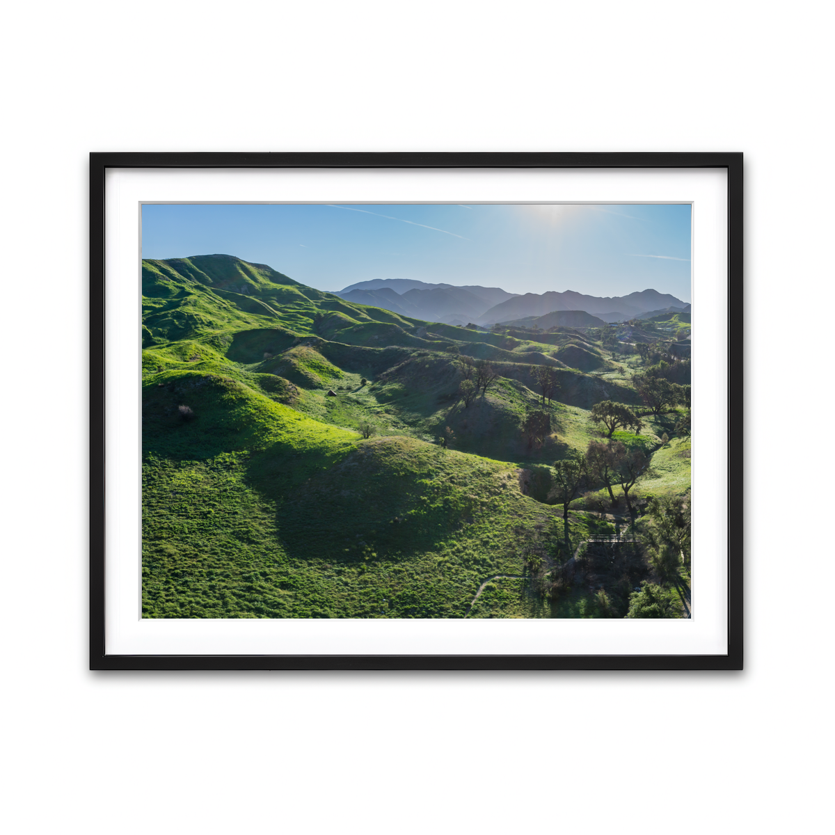Green Southern California Hills Wall Art