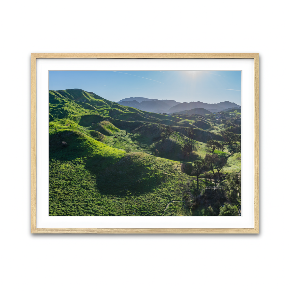 Green Southern California Hills Wall Art