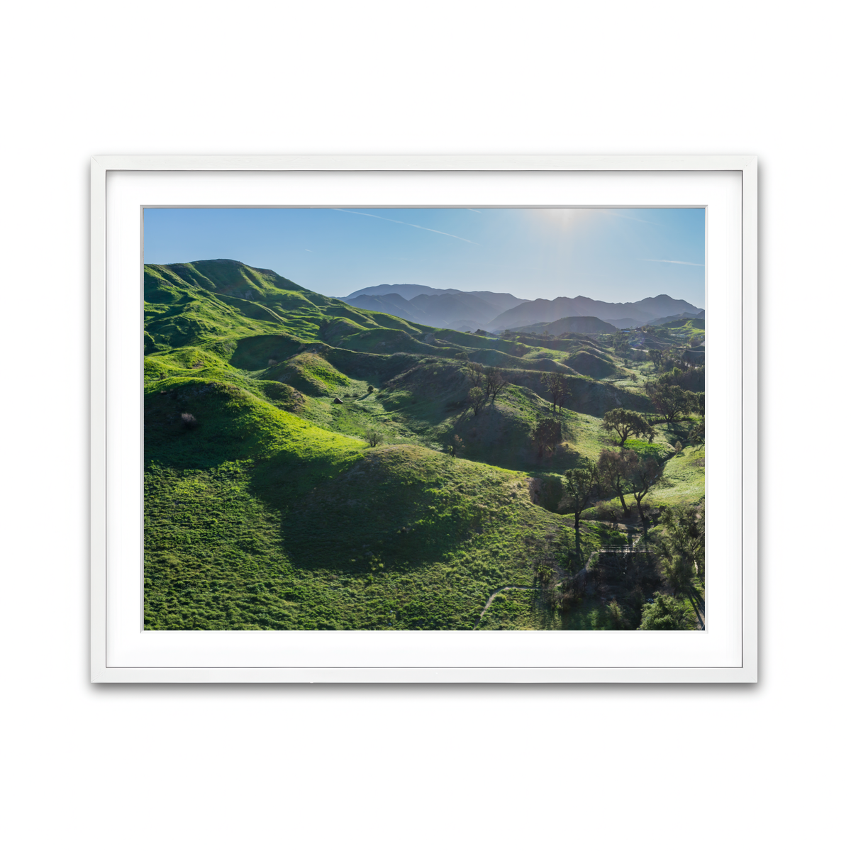 Green Southern California Hills Wall Art