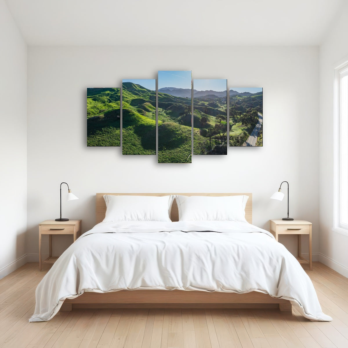 Green Southern California Hills Wall Art