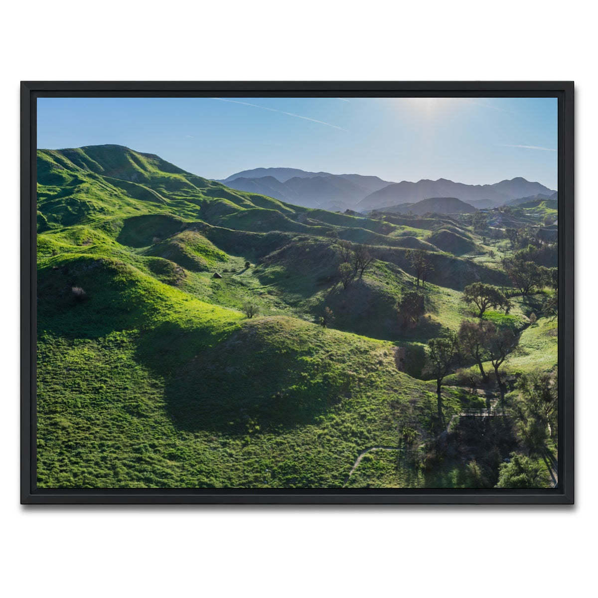 Green Southern California Hills Wall Art