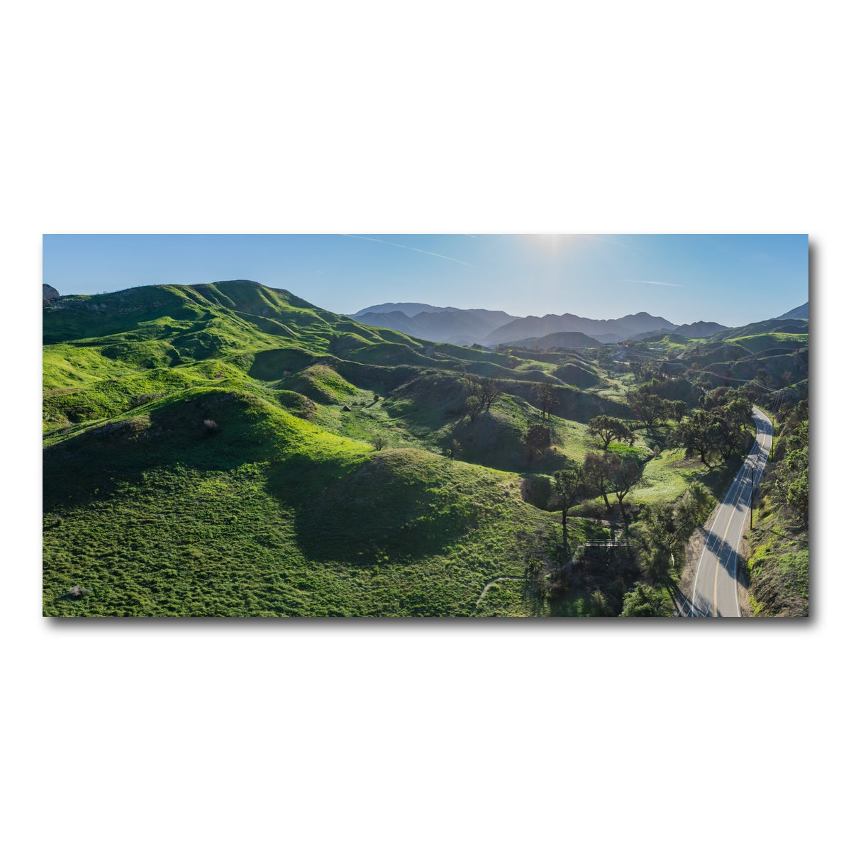 Green Southern California Hills Wall Art