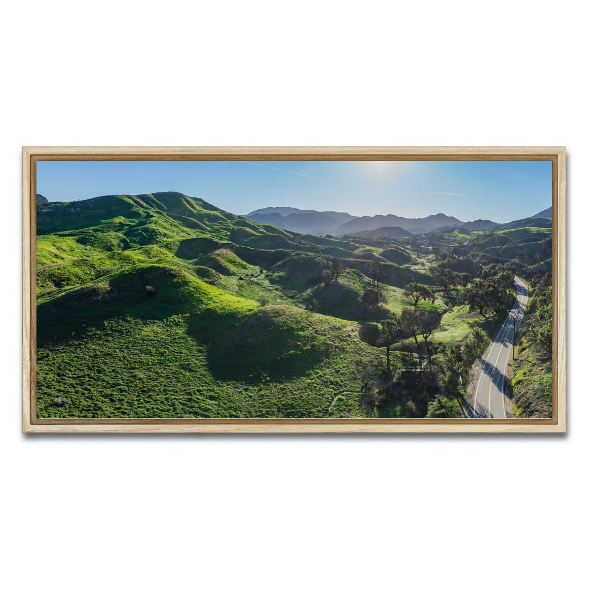 Green Southern California Hills Wall Art