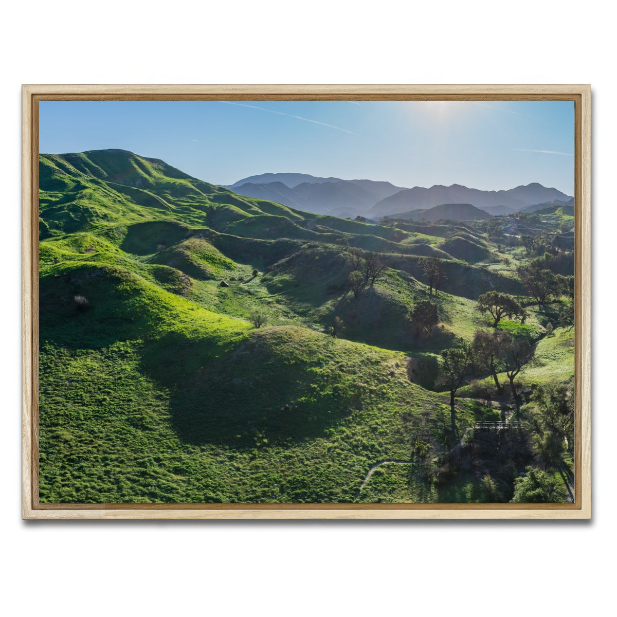 Green Southern California Hills Wall Art