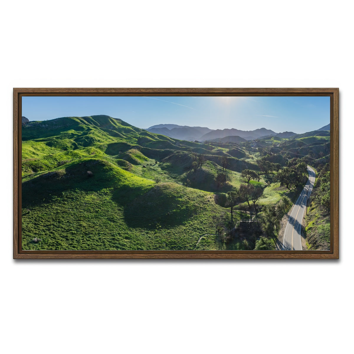 Green Southern California Hills Wall Art