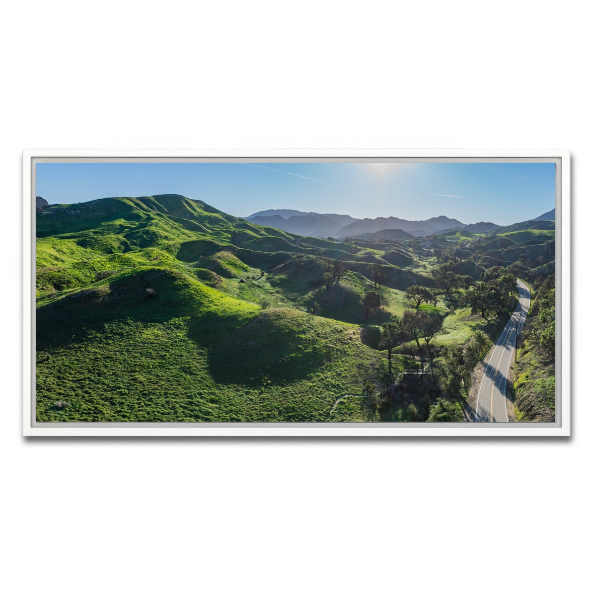 Green Southern California Hills Wall Art