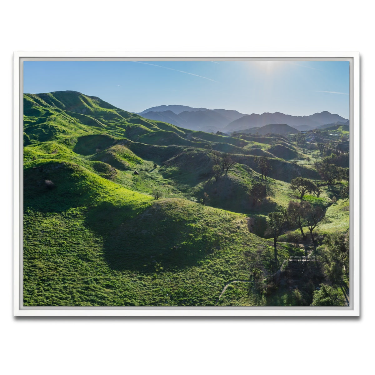 Green Southern California Hills Wall Art