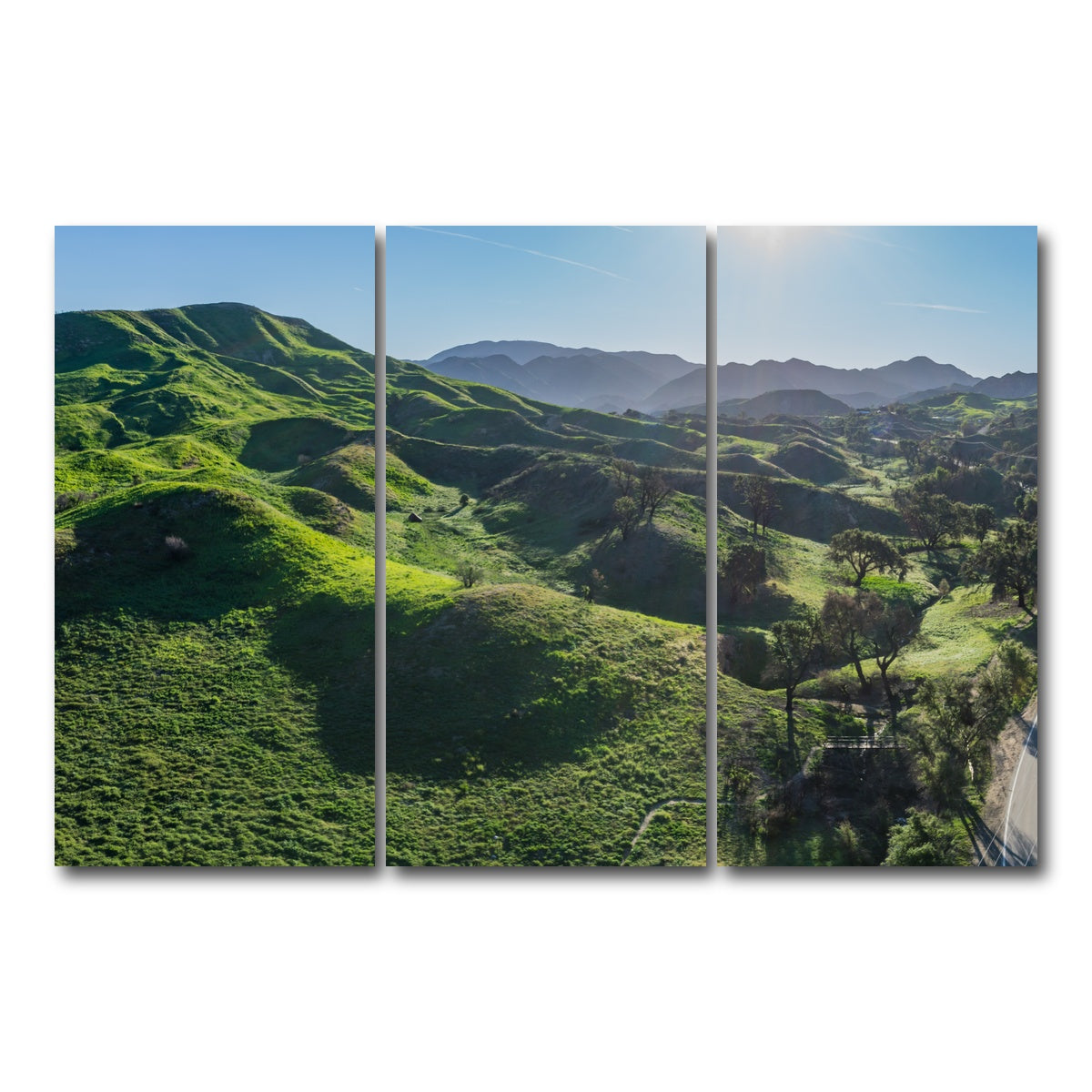 Green Southern California Hills Wall Art