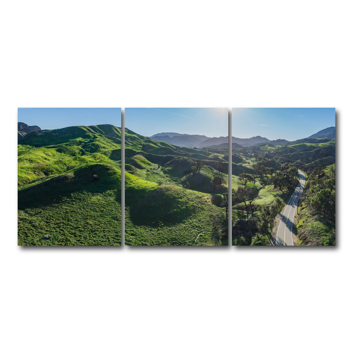 Green Southern California Hills Wall Art