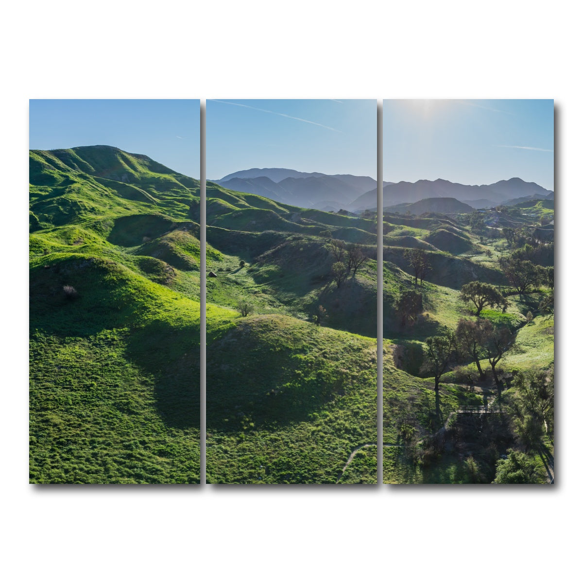Green Southern California Hills Wall Art