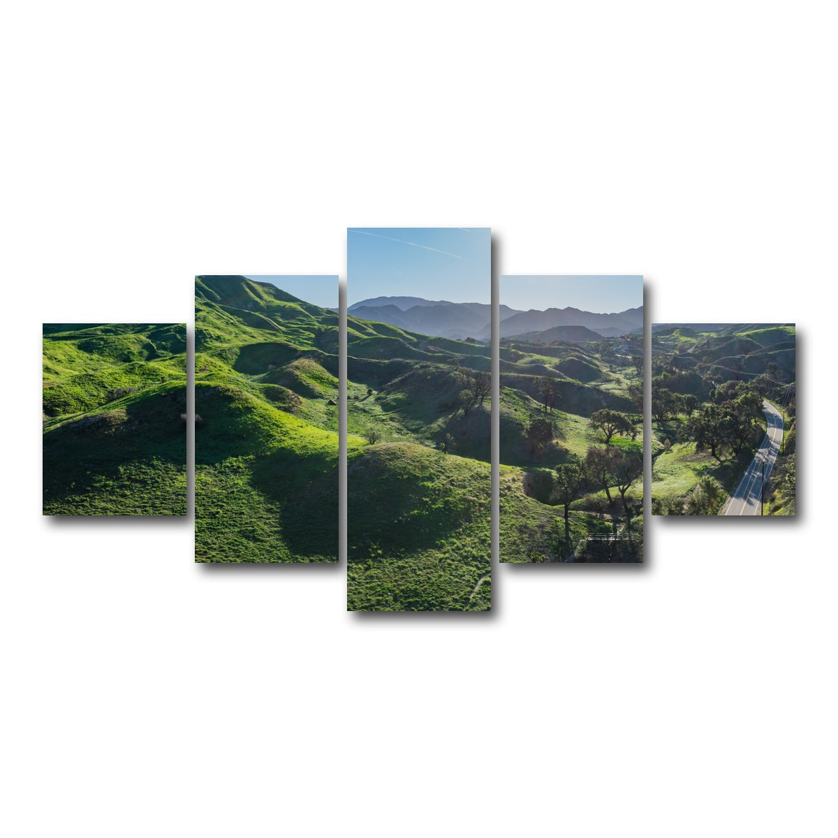 Green Southern California Hills Wall Art