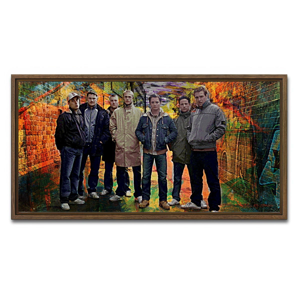 AUTO-MOCKUP WHITE | Green Street Hooligans | 1 Piece | Walnut Framed Canvas | group=2x1