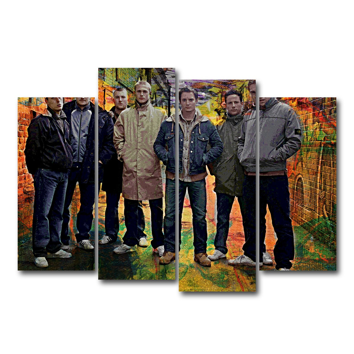 AUTO-MOCKUP WHITE | Green Street Hooligans | 4 Piece | Gallery Wrap Canvas | group=4_normal