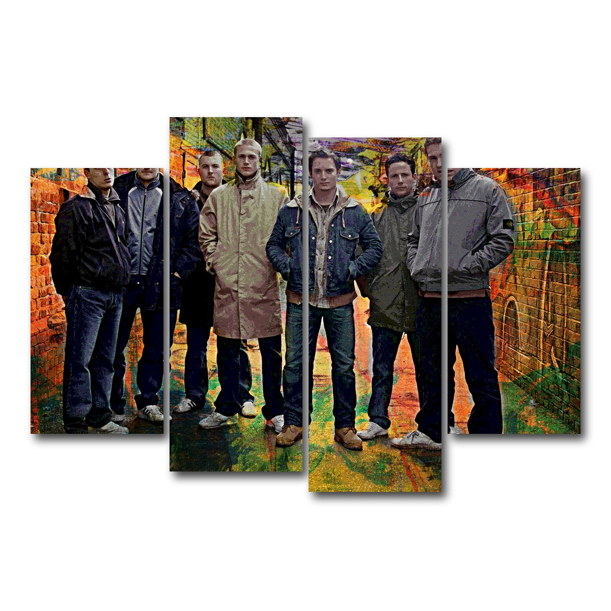 AUTO-MOCKUP WHITE | Green Street Hooligans | 4 Piece | Gallery Wrap Canvas | group=4_short