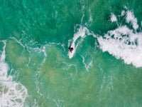 Green Surf Wall Art