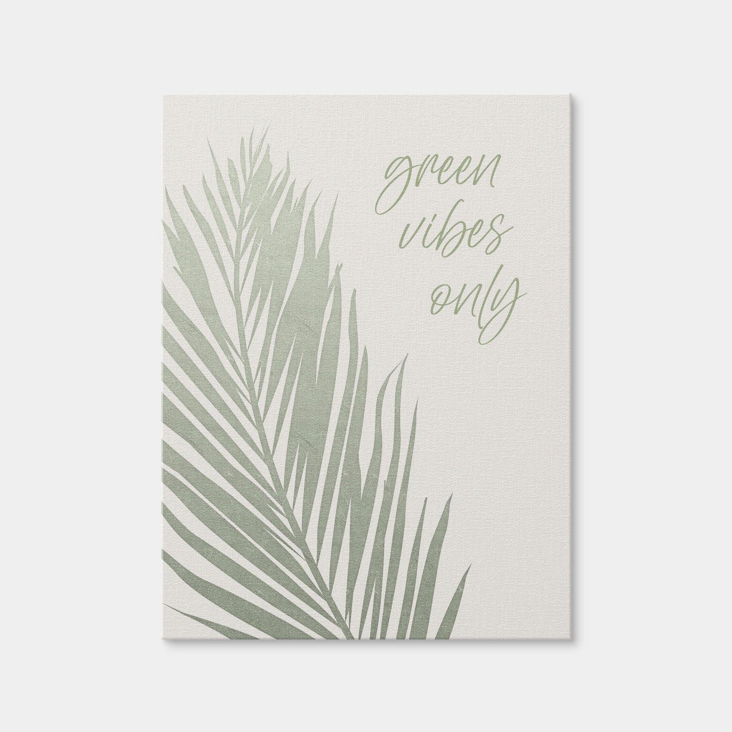 AUTO-MOCKUP WHITE | Green Vibes Only | 1 Piece | Gallery Wrap Canvas | group=3x4
