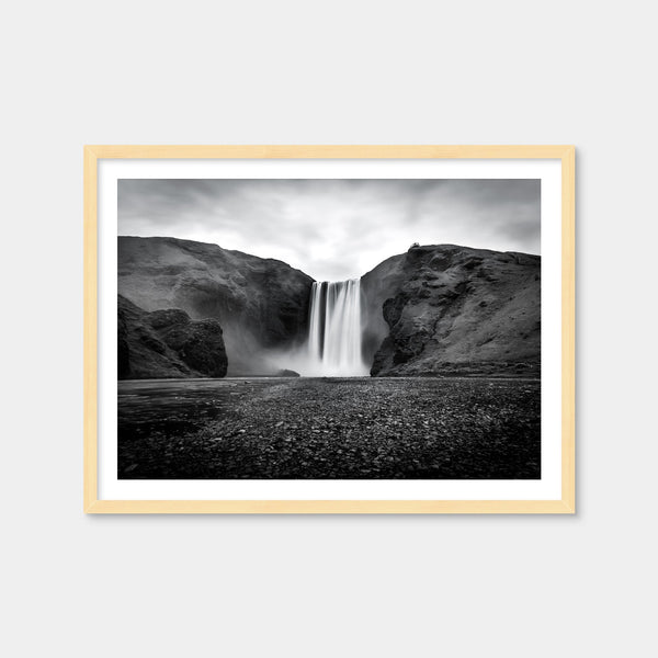 Grey Fall Wall Art — Framed Print Format preview