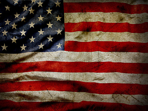 Grunge American Flag Wall Art