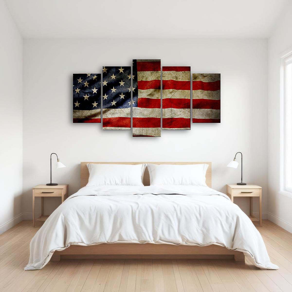 AUTO-MOCKUP ROOM | Grunge American Flag