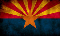 Grunge Arizona State Flag Wall Art