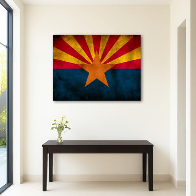 AUTO-MOCKUP ROOM | Grunge Arizona State Flag