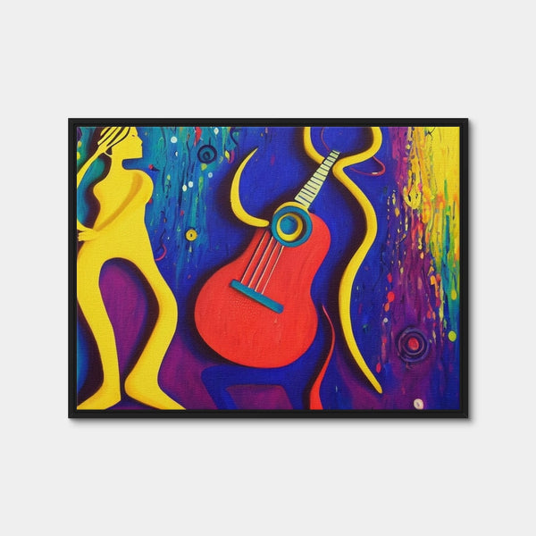 Guitar Art Wall Art — Framed Canvas Format preview