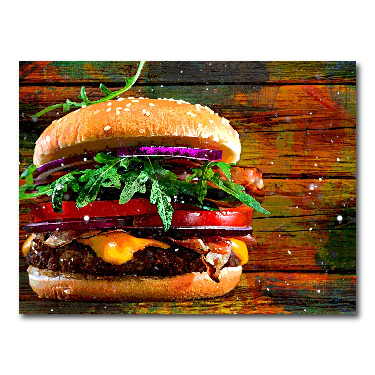 AUTO-MOCKUP WHITE | Hamburger | 1 Piece | Gallery Wrap Canvas | group=4x3