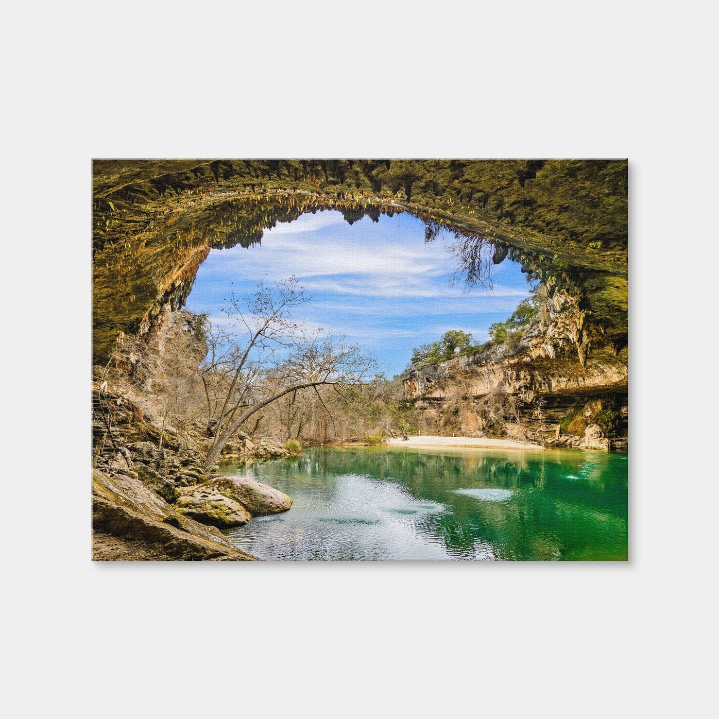 AUTO-MOCKUP WHITE | Hamilton Pool Preserve | 1 Piece | Gallery Wrap Canvas | group=4x3