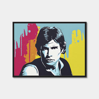 AUTO-MOCKUP WHITE | Han Solo Portrait | 1 Piece | Black Framed Canvas | group=4x3