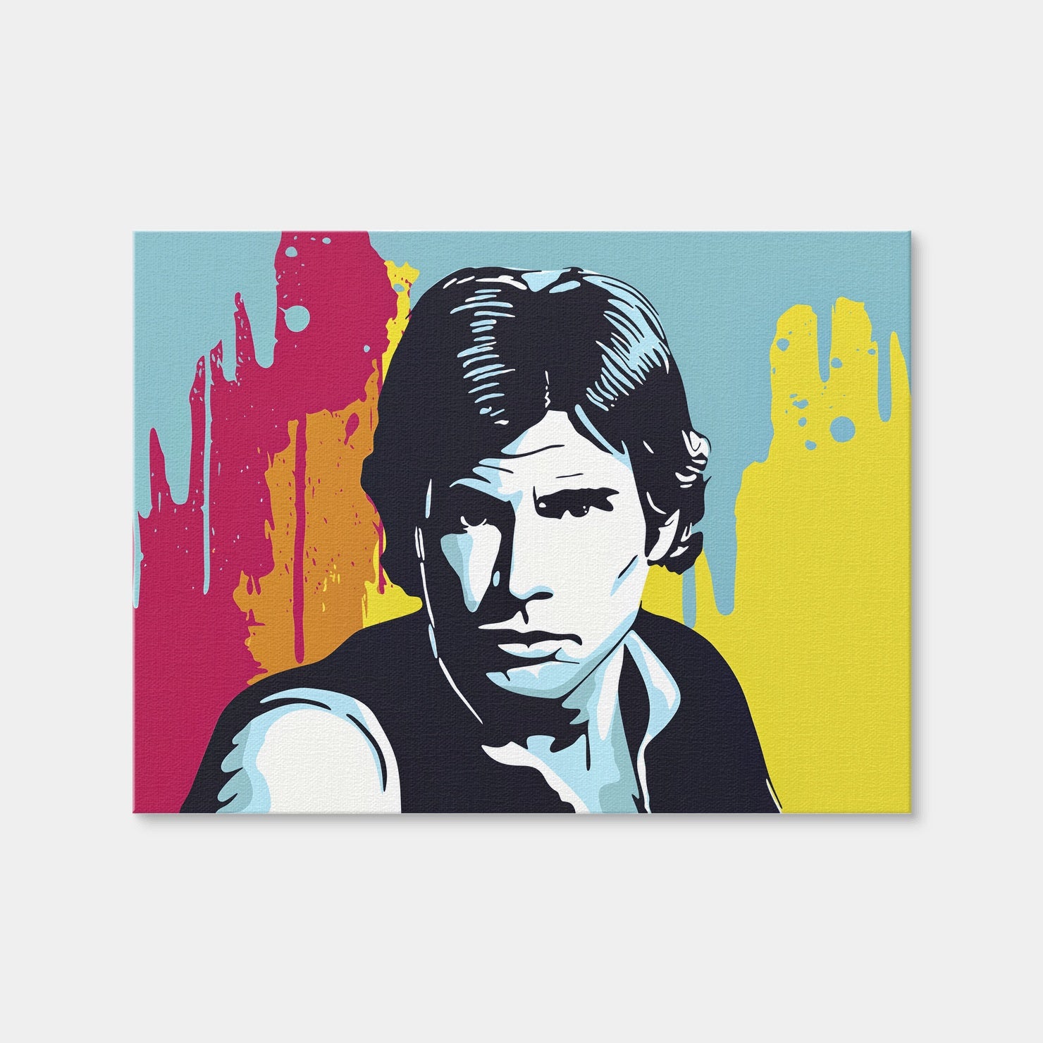 AUTO-MOCKUP WHITE | Han Solo Portrait | 1 Piece | Gallery Wrap Canvas | group=4x3