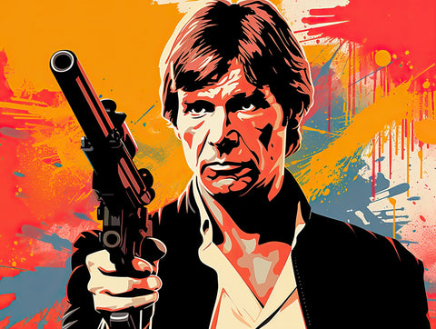 Han Solo Warhol style Wall Art