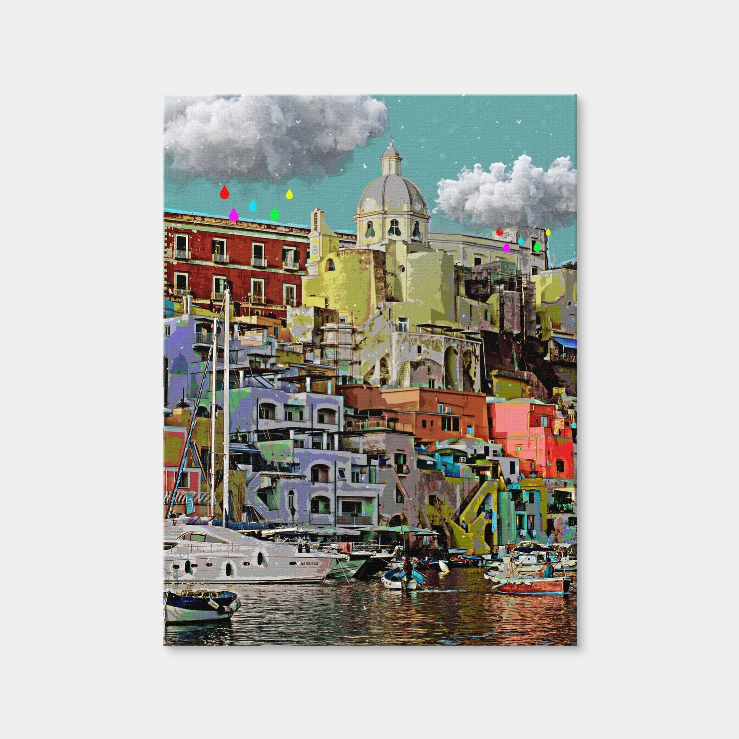 AUTO-MOCKUP WHITE | Happy City Life | 1 Piece | Gallery Wrap Canvas | group=3x4