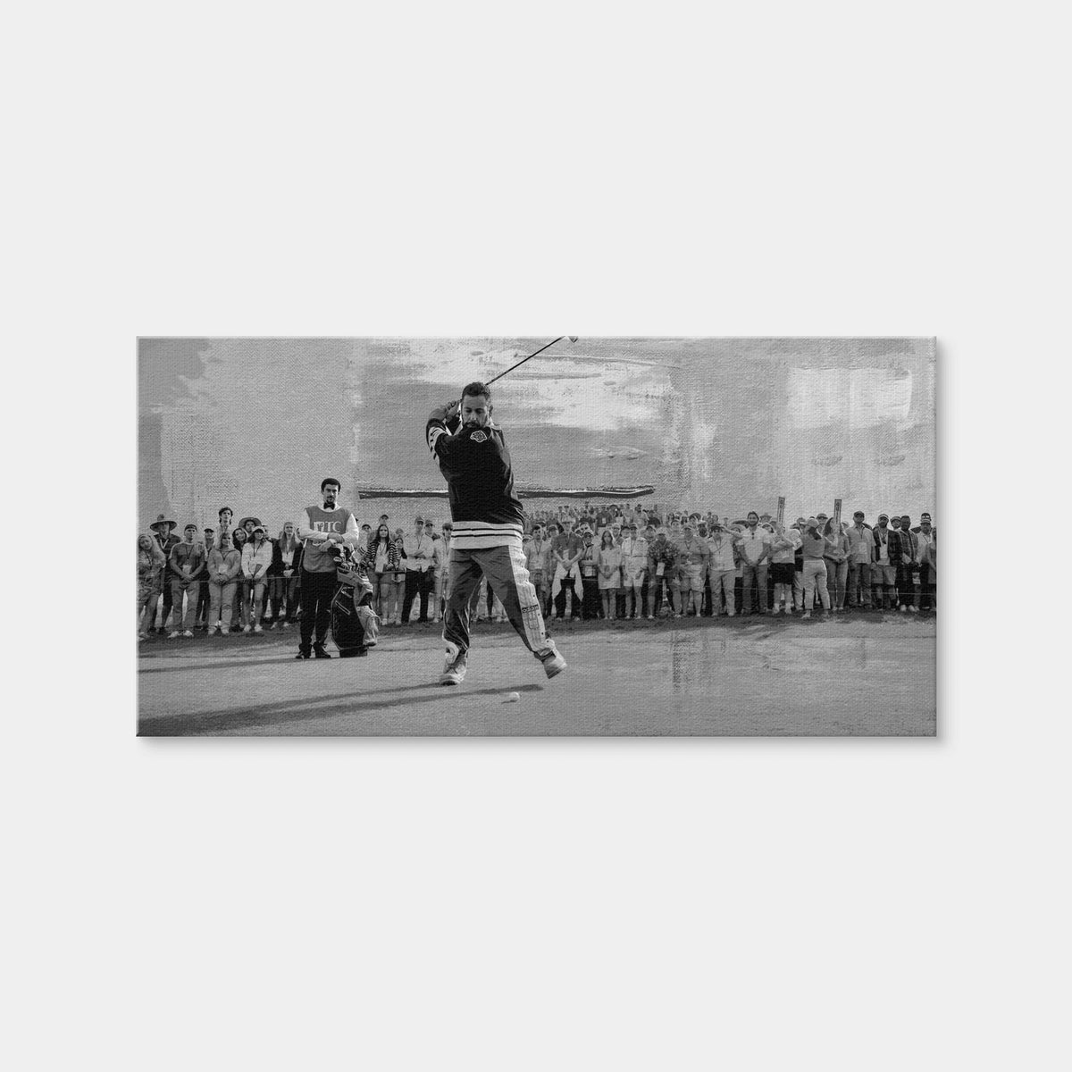 AUTO-MOCKUP WHITE | Happy Gilmore 2 Grayscale | 1 Piece | Gallery Wrap Canvas | group=2x1