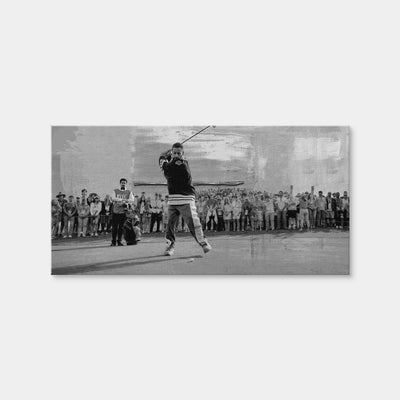 AUTO-MOCKUP WHITE | Happy Gilmore 2 Grayscale | 1 Piece | Gallery Wrap Canvas | group=2x1