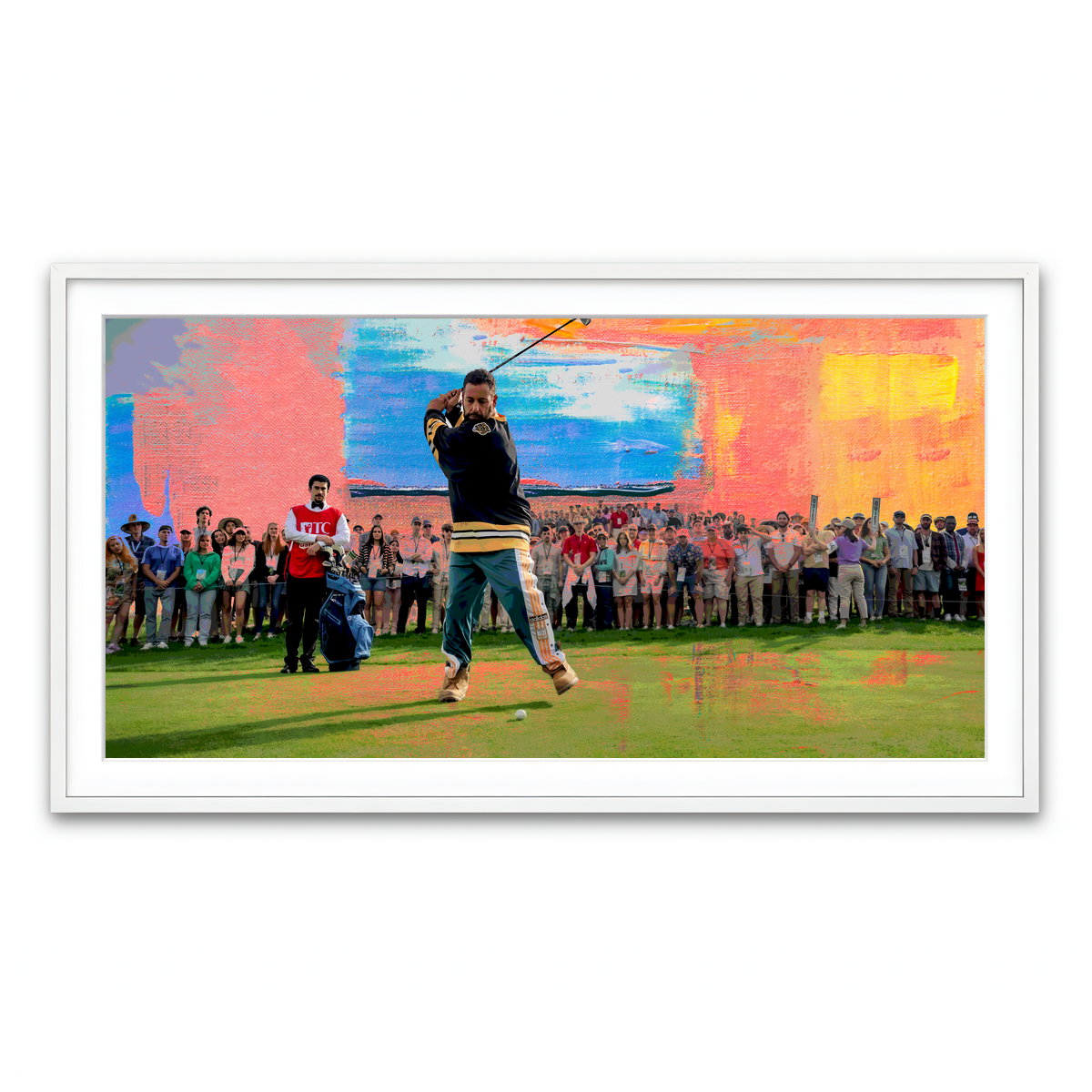 Framed Print 2x1 White