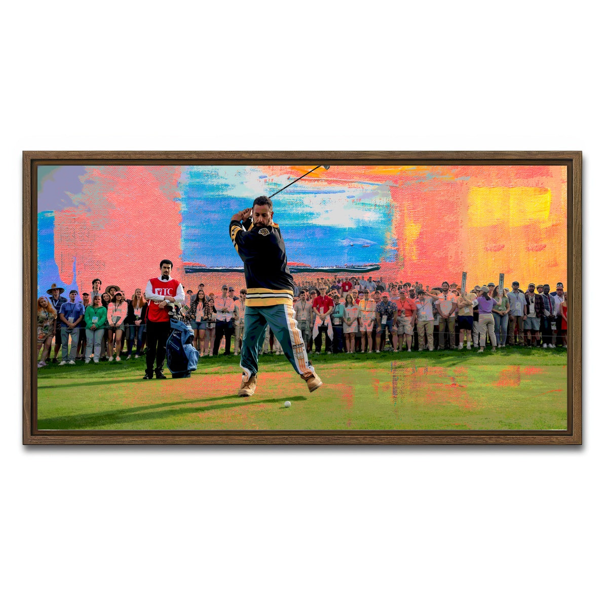 AUTO-MOCKUP WHITE | Happy Gilmore 2 | 1 Piece | Walnut Framed Canvas | group=2x1