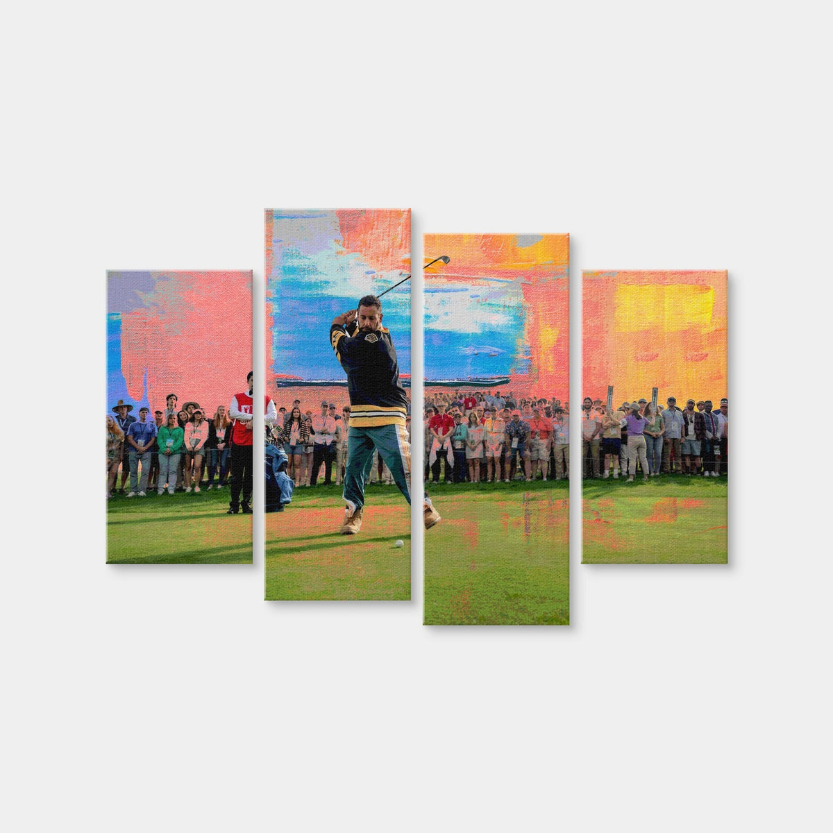 AUTO-MOCKUP WHITE | Happy Gilmore 2 | 4 Piece | Gallery Wrap Canvas | group=4_short
