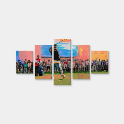AUTO-MOCKUP WHITE | Happy Gilmore 2 | 5 Piece | Gallery Wrap Canvas | group=5_short
