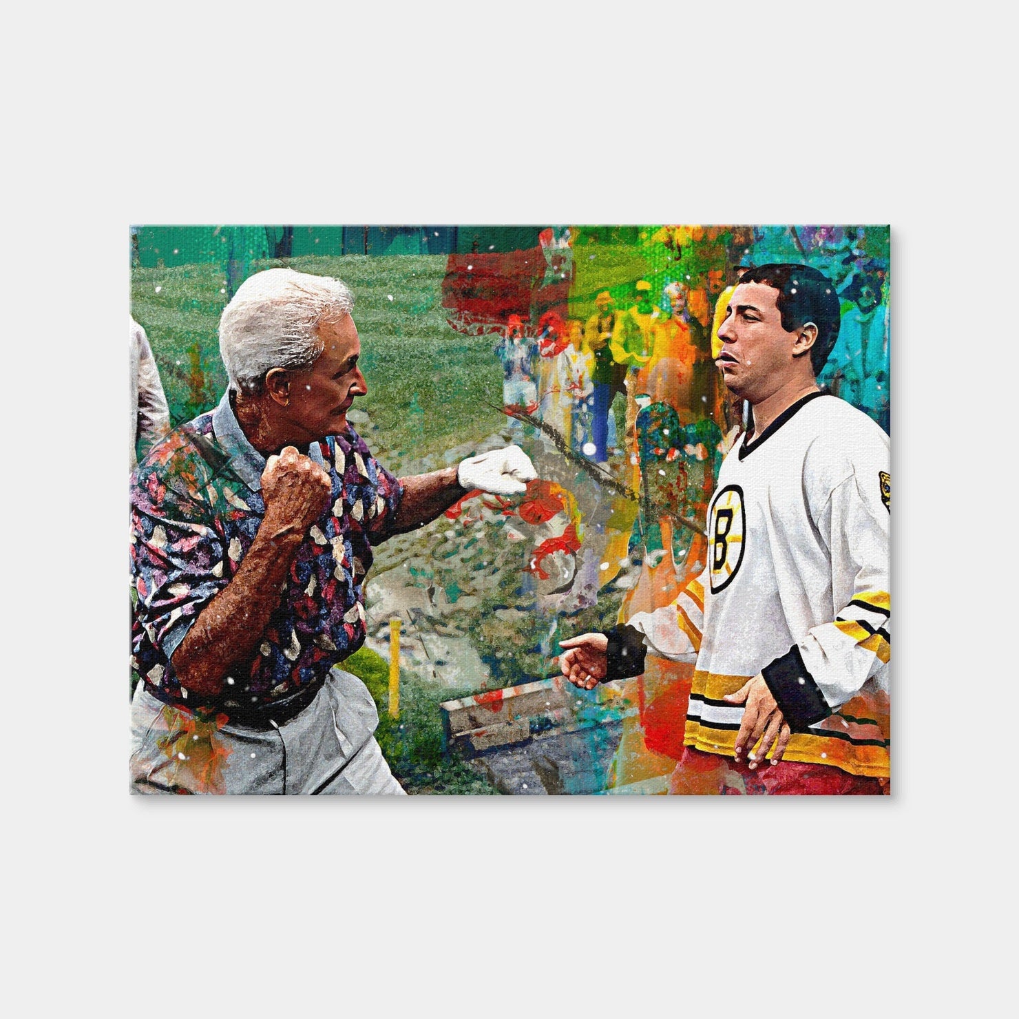 AUTO-MOCKUP WHITE | Happy Gilmore & Bob Barker | 1 Piece | Gallery Wrap Canvas | group=4x3