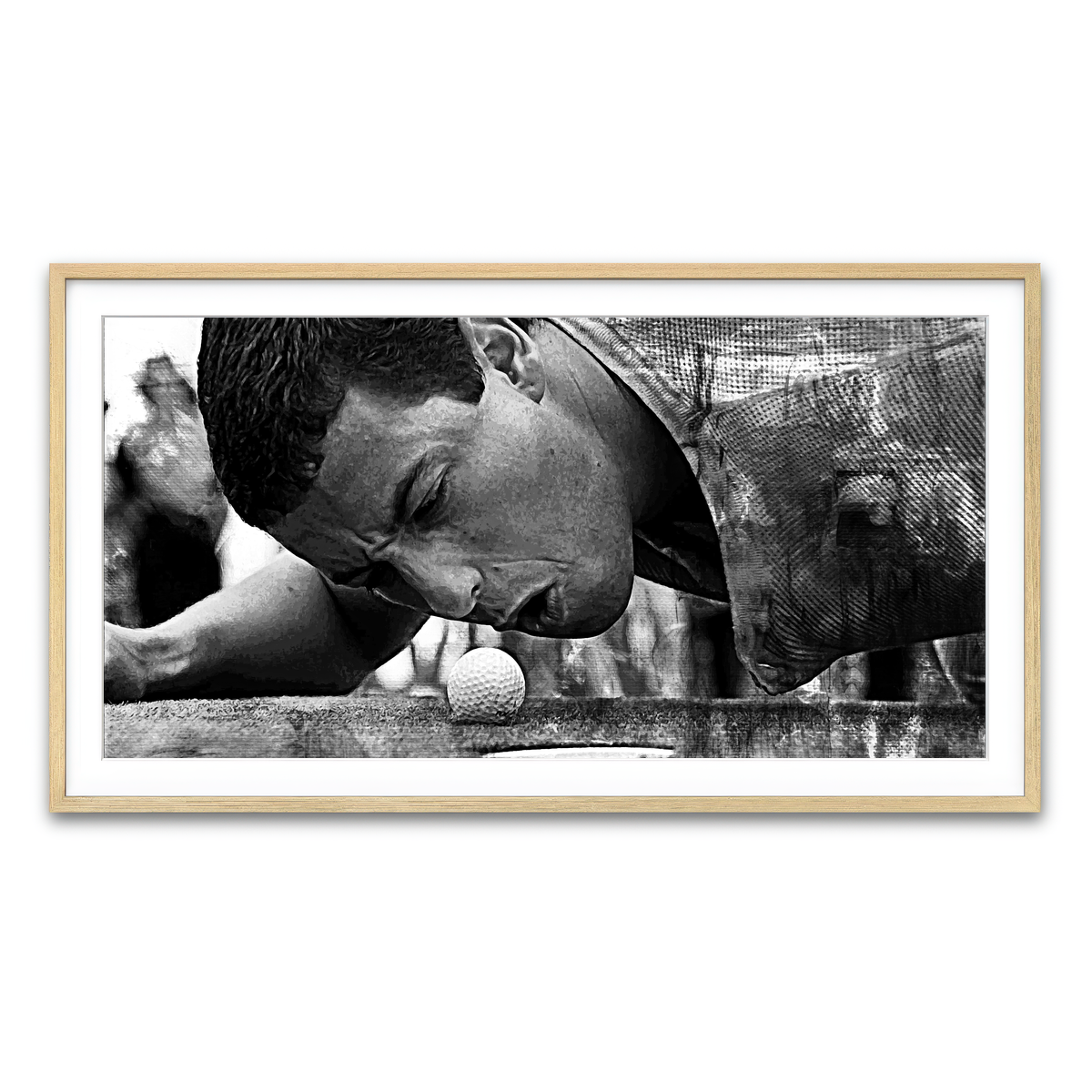 Happy Gilmore Grayscale Wall Art
