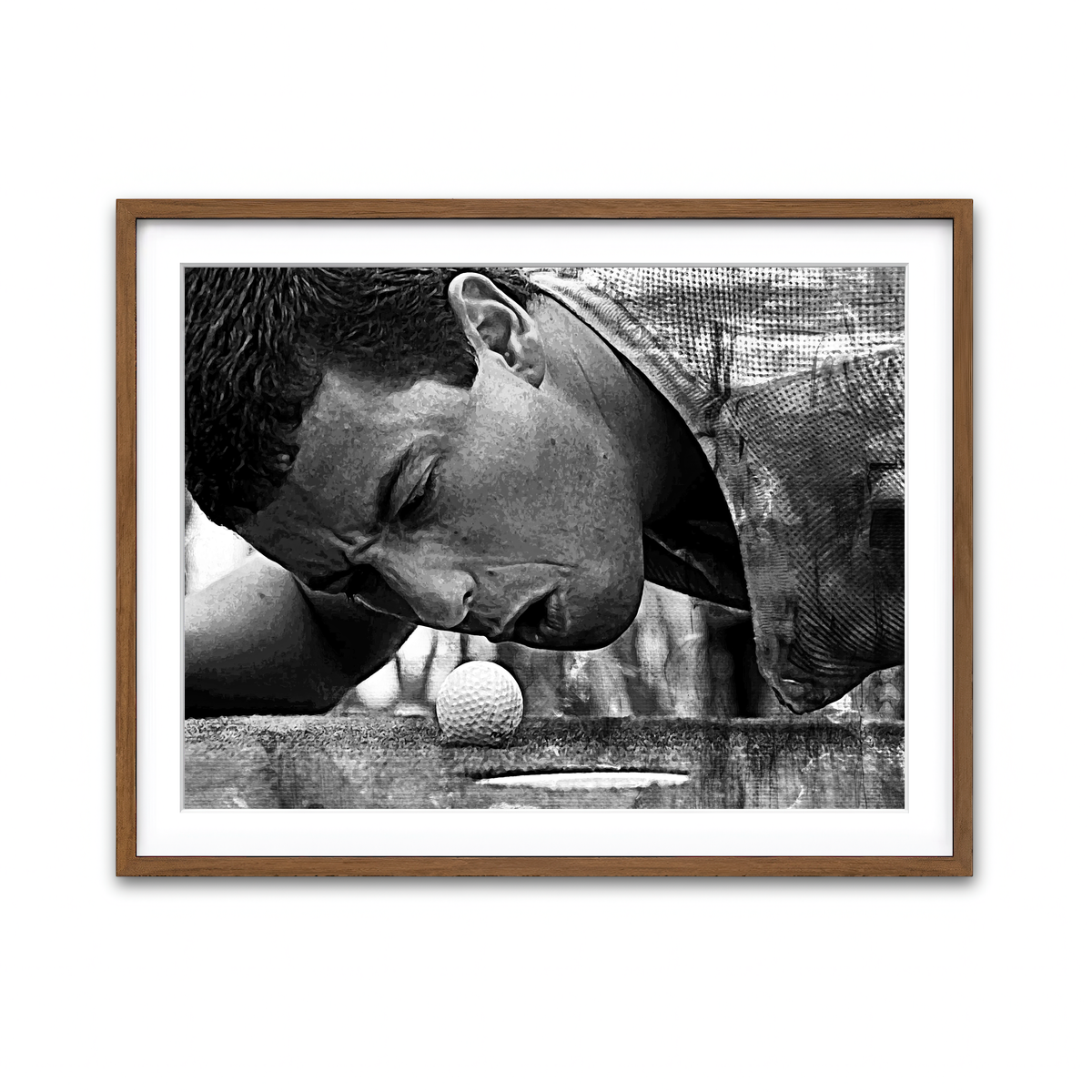 Happy Gilmore Grayscale Wall Art