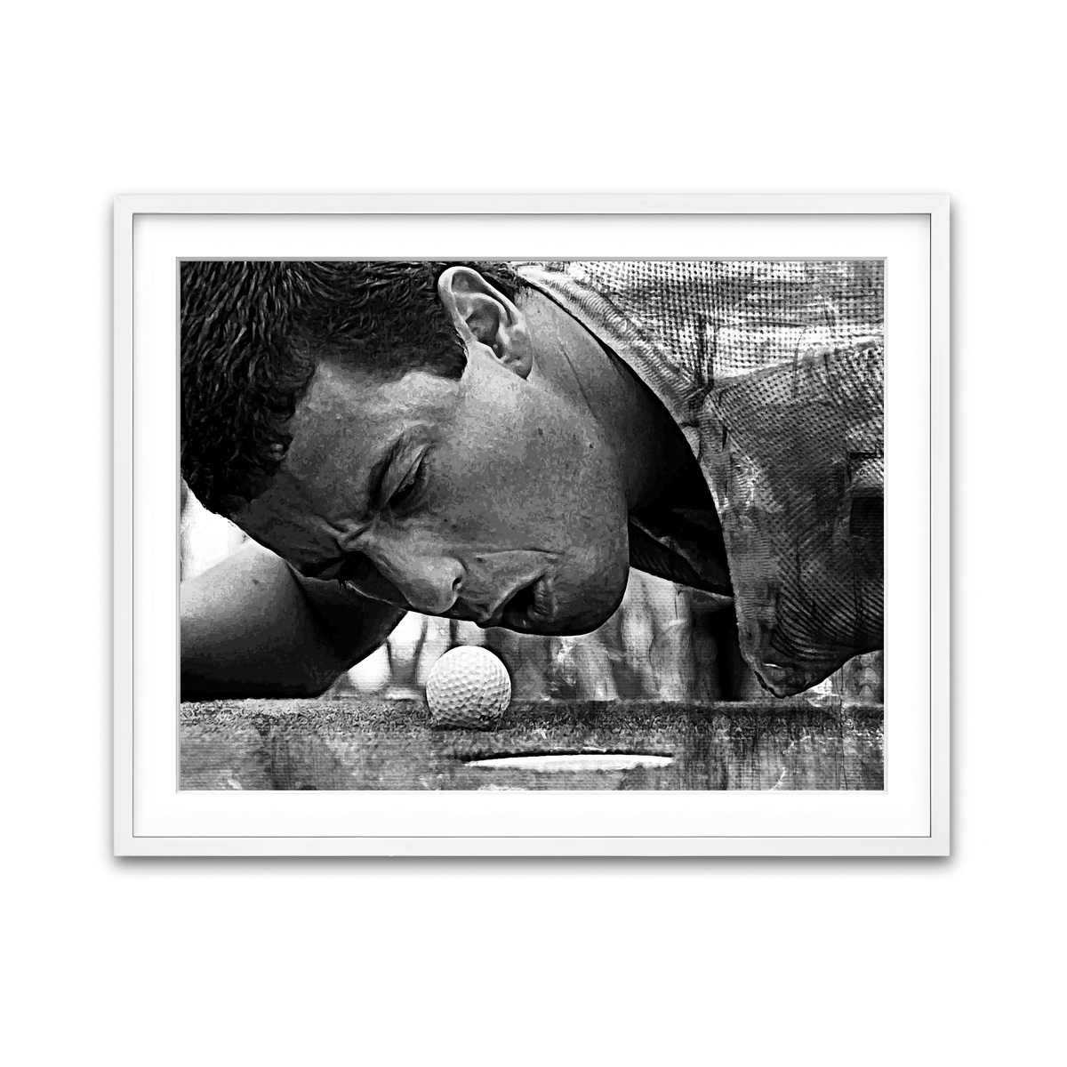 Happy Gilmore Grayscale Wall Art