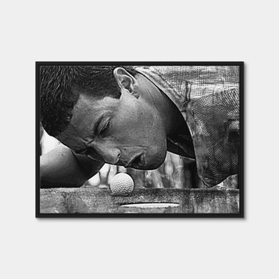 AUTO-MOCKUP WHITE | Happy Gilmore Grayscale | 1 Piece | Black Framed Canvas | group=4x3